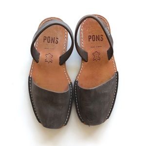 Pons Avarcas Classic Style Dark Brown - Size 38